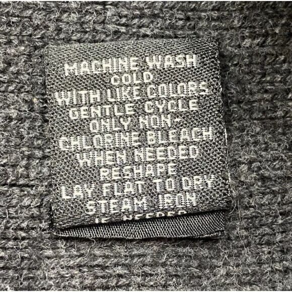 BKE Standard Fit Men's XL Sweater 100% Cotton Gray Black Argyle 1/4 Zip Preppy - Picture 8 of 8